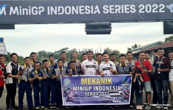 balap motor, SMK Nusa Mandiri Pemalang, FIM MiniGP Indonesia Series, balap minigp, smk nusa mandiri