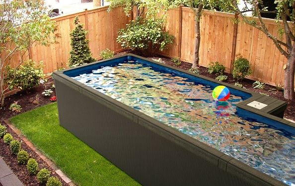 Simple Backyard Container Pool, bgsraw magazine