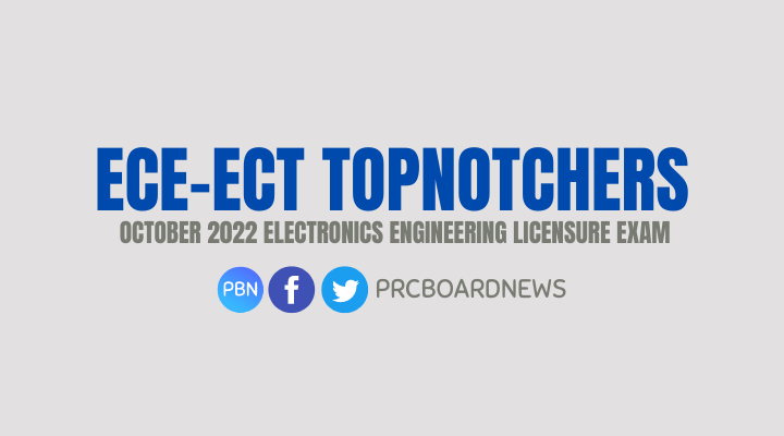Top 10 Passers: October 2022 ECE, ECT board exam result