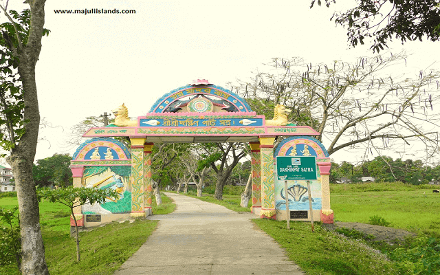 Dakhinpat Satra Gate Of Majuli Island