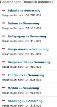 Tiket Murah Penerbangan Domistik ke Semarang