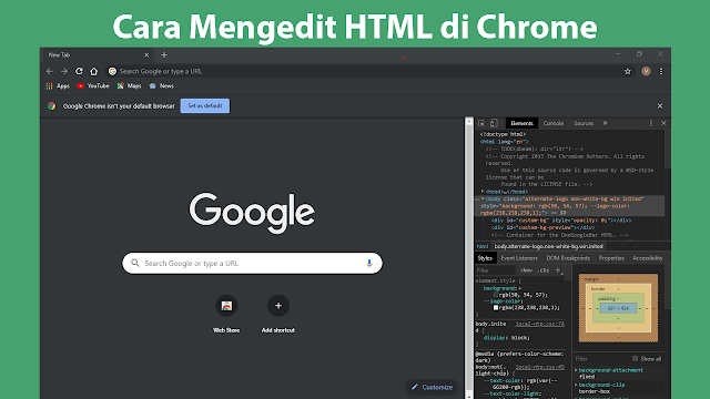 Cara Mengedit HTML di Chrome