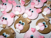 Here are some funny bunny cupcakes that I made for my son's preschool class.