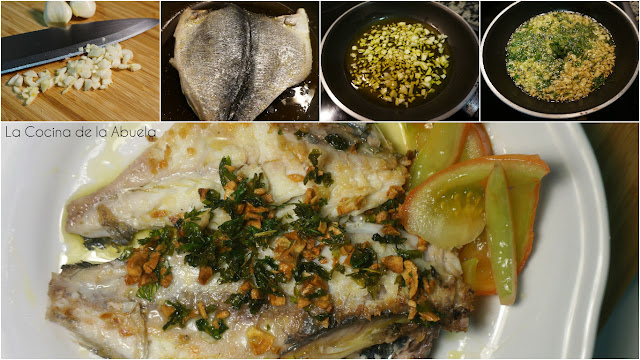 Dorada plancha ajo perejil receta ingredientes