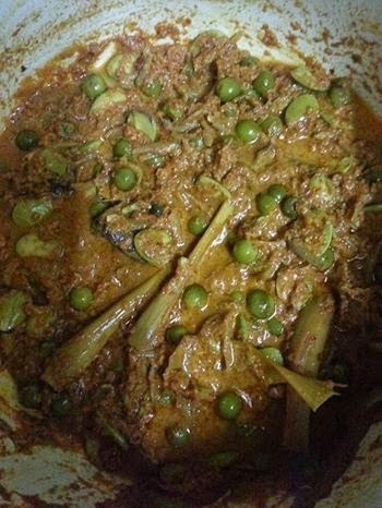 Petai terung pipit masak belacan