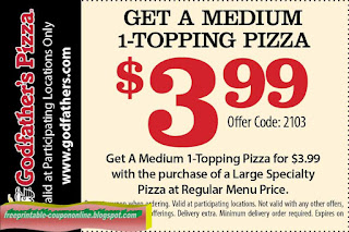 Free Printable Godfathers Pizza Coupons