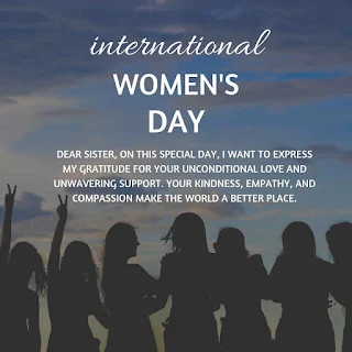 Image of International Women's Day Messages for Sister