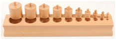 NAMC montessori sensorial materials the cylinder blocks block 2