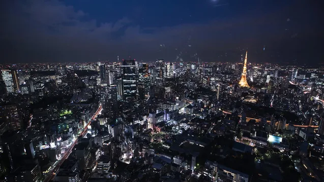 Tokyo Sunset With Rewind Wallpaper Engine