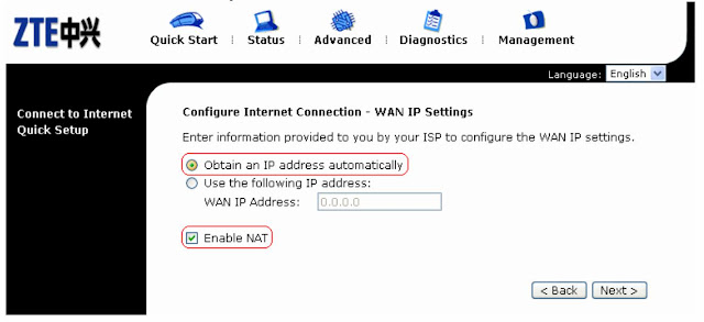 WAN IP Settings