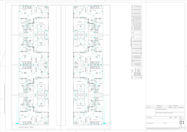 projeto eletrico kitnet