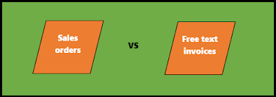 Sales order vs Free text invoice