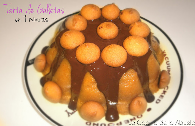 tarta galleta chocolate pudin receta 9 minutos pasos