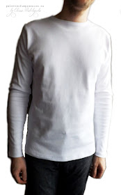 Мужская футболка с длинным рукавом и круглым вырезом. Интерлок. Индивидуальная выкройка.