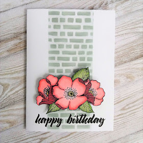 Birthday card with Adore You stamp set