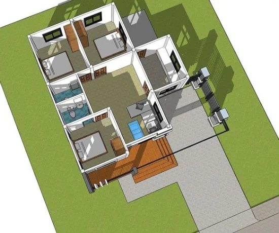 7 desain rumah dengan garasi mobil di samping rumah