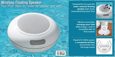 Wireless Floating Speaker Goes Swimming