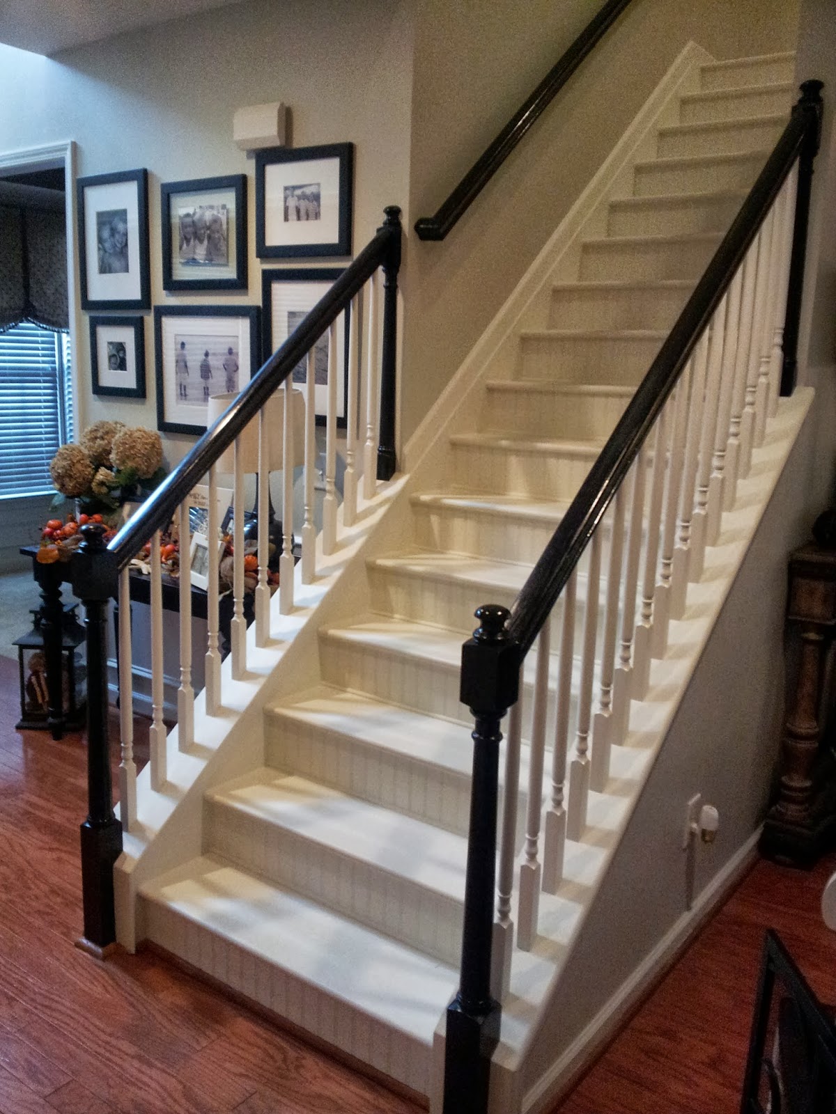 Beautiful Budget Stair Remodel From Carpet to Wood Treads