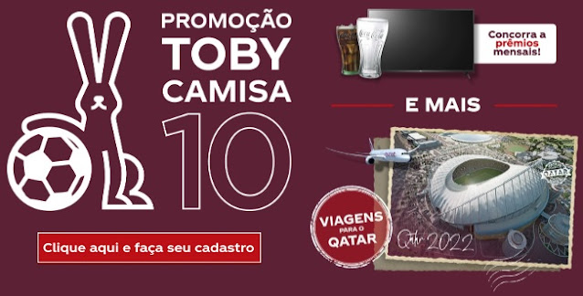 Promoção Toby Camisa 10 Juntos+ Coca-Cola Retornáveis
