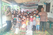 Keluarga Besar Persatuan Wartawan Polda Sumatera Utara (PWPSU) Berbagi Kasih di Hari Natal Serta Memberikan Bantuan  Sembako Dan Bingkisan Natal Kepada Panti AsuhanKasih murni