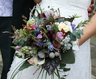 The bouquet I designed for Vicky was in a Flower Design hand tied style