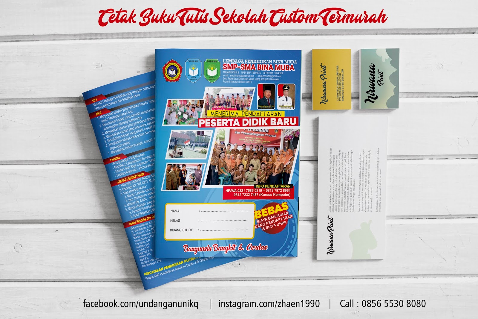 Cetak Buku  Tulis  Pondok Pesantren Custom Desain  Termurah 