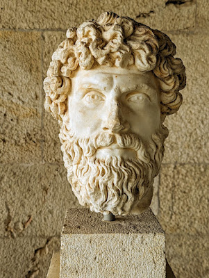Athens Itinerary: Head of a sculpture at the Stoa of Attalos in the Ancient Greek Agora