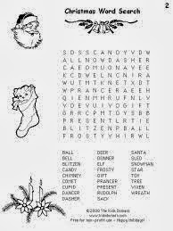 Easy Christmas Word Search Printable 4