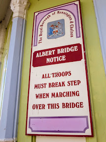 Albert Bridge Notice in London