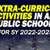 NO EXTRA-CURRICULAR ACTIVITIES FOR SY 2022-2023