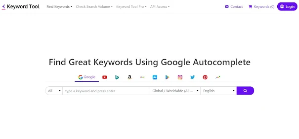 Keywordtool.io