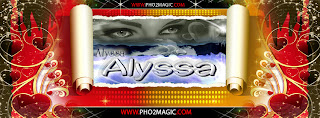 cover of name Alyssa , Romantic cover facebook with name Alyssa