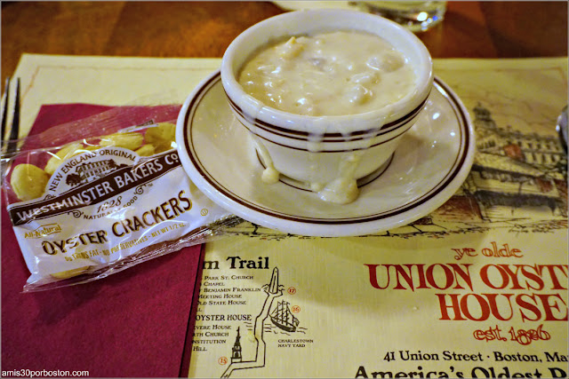  New England Clam Chowder del Restaurante Union Oyster House en Boston