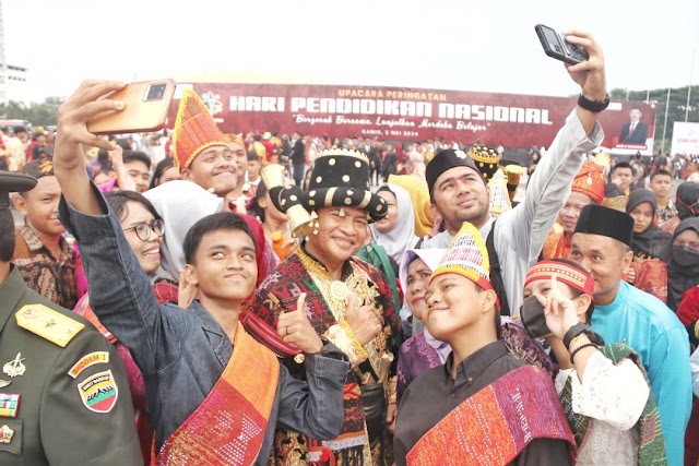 Peringati Hardiknas, Pj Gubernur Sebut IPM Sumut di Atas Angka Nasional
