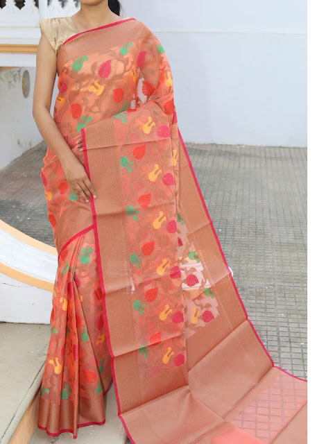 Latest model  kora muslin sarees online