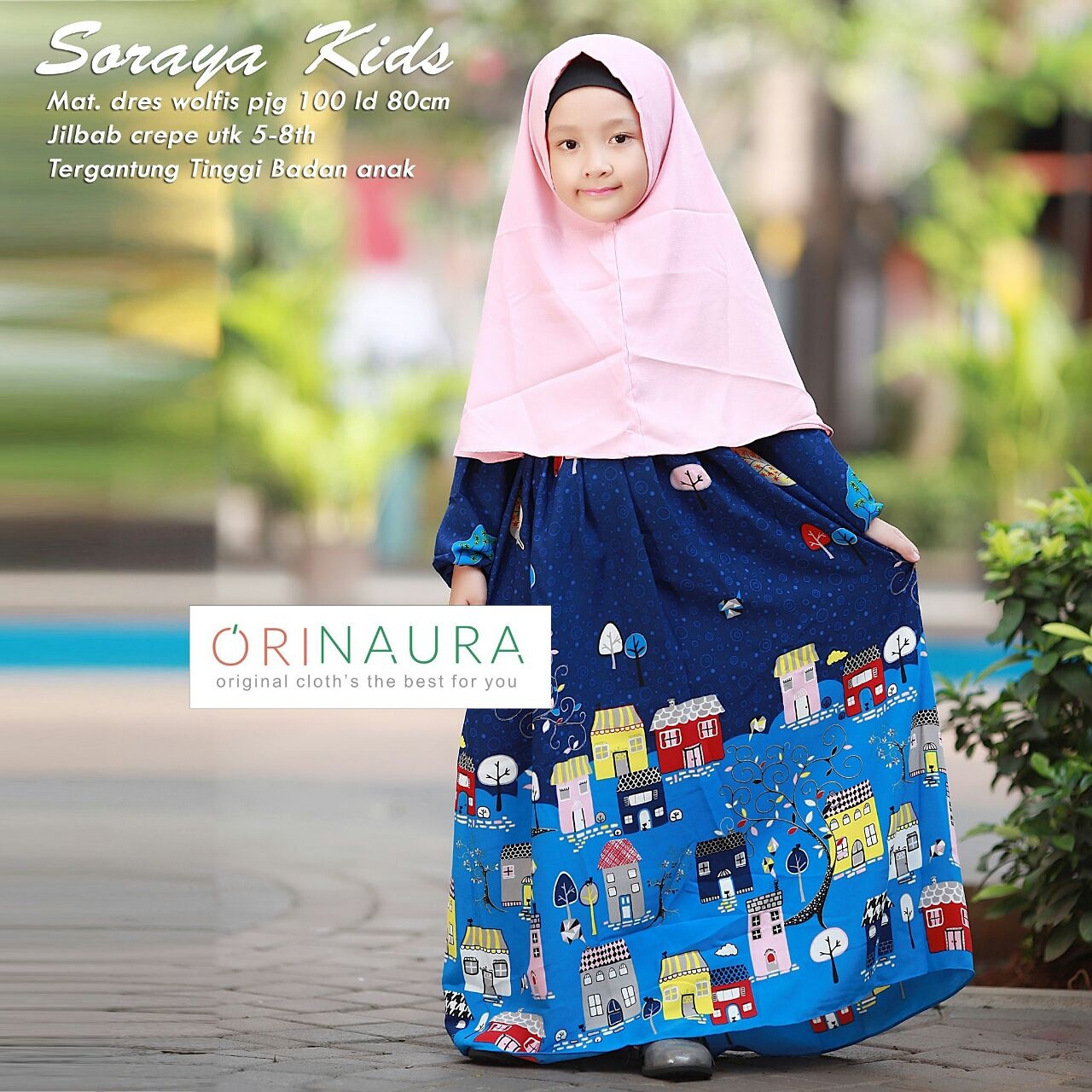 Jual Baju Hijab Couple Ibu dan Anak - Soraya Couple By Ori 