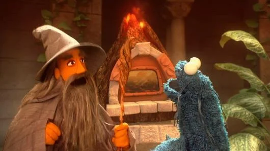 Sesame Street Episode 4511. Cookie's Crumby Pictures presents Lord of the Crumbs.