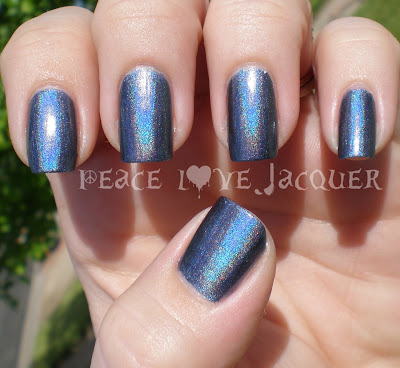 China Glaze, Hologlam, Strap on Your Moonboots, Blue, Holo