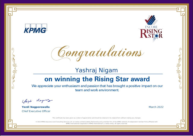 Yashraj Nigam Rising star