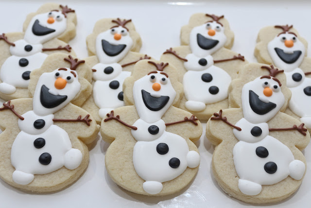 Frozen Olaf cookies