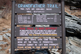 grandfather trail trailhead