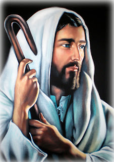 jesus pastor pintado em óleo