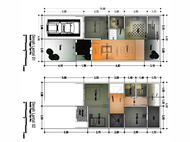 51+ Desain Rumah Minimalis 2 Lantai Ukuran 6x8, Konsep Penting!