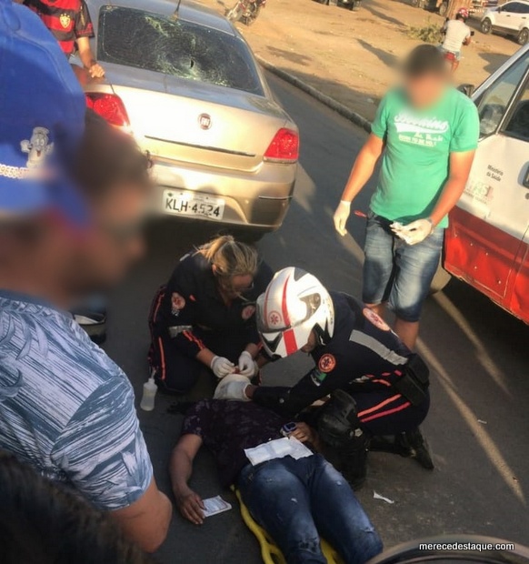 Motociclista fica gravemente ferido em acidente em Santa Cruz do Capibaribe