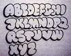 Graffiti Bubble Writing Alphabet A to Z