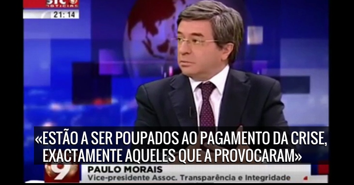 Paulo Morais: Portugal é o 3º país mais CORRUPTO da Europa