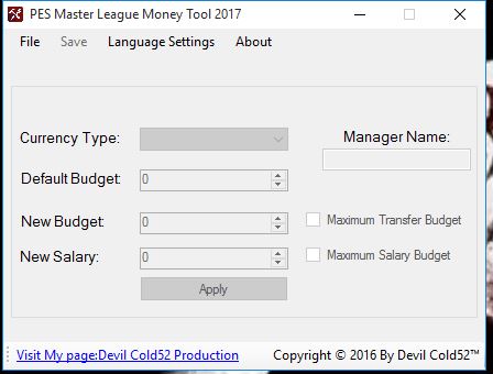 Cara Cheat Money Master League PES 2017