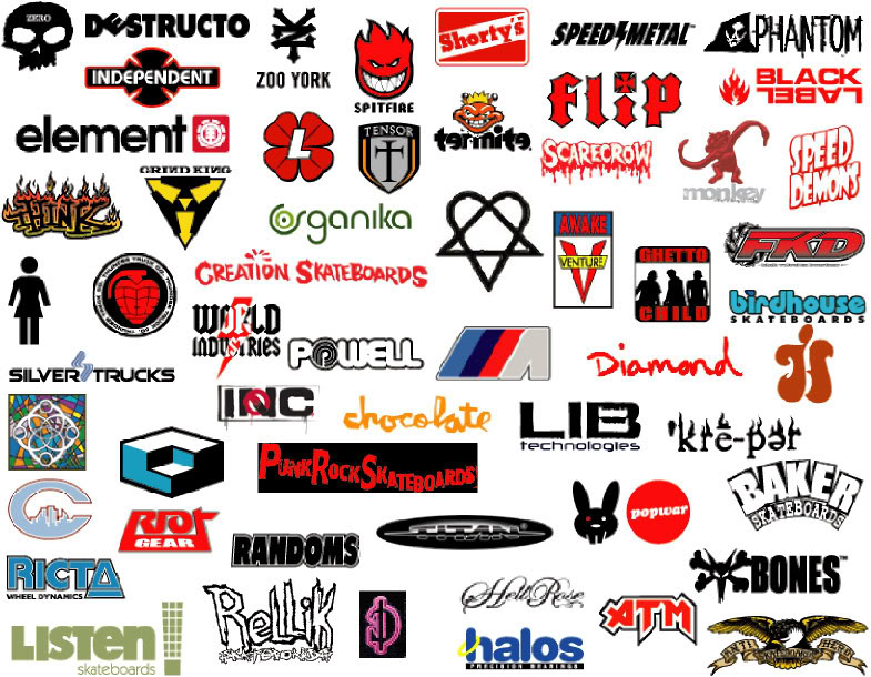 Skateboarding Logos