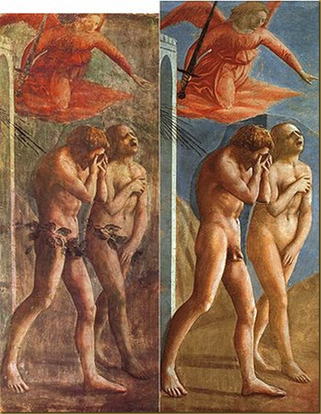 330px-Masaccio-TheExpulsionOfAdamAndEveFromEden-Restoration[1]