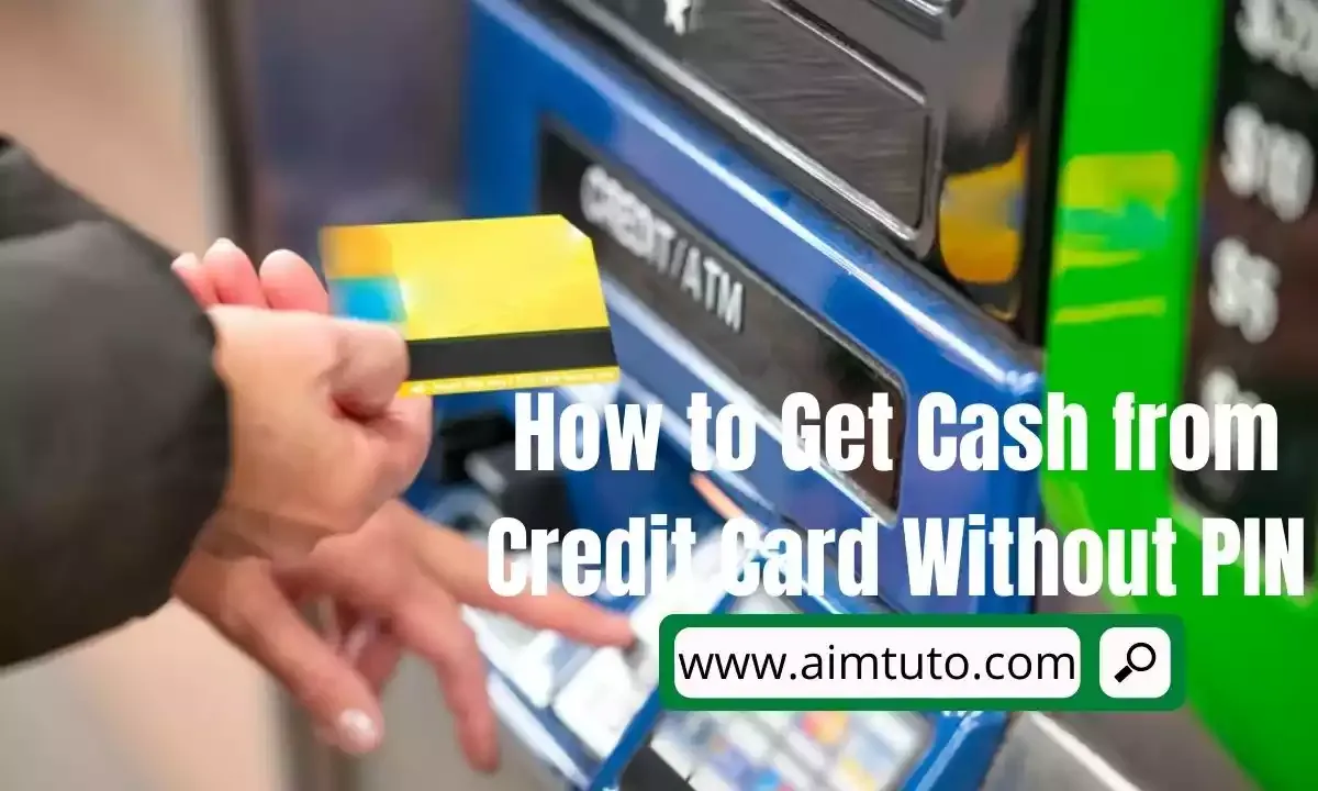get cash from credit card without pin